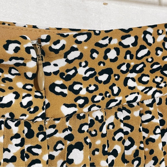 J. Crew Factory | Leopard Print Pleated Midi Skirt - Picture 3 of 4